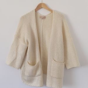 Cream chunky knot sweater